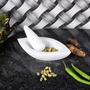 Marble Mortar and Pestle Set