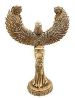 Brass Candle Stand Statue
