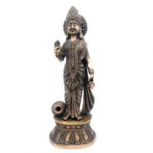 Bhunes Brass Goddess Lakshmi Idol