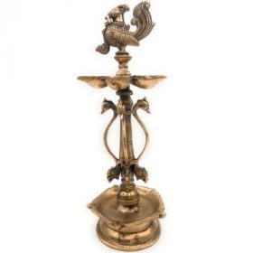 Bhunes Brass Hans Lamp for Temple