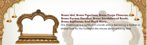 Bhunes Brass Temple Shinghashan with Prabhavali 2