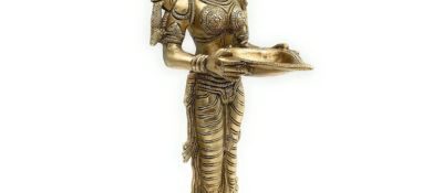 Bhunes Standing Deeplakshmi Brass Idol
