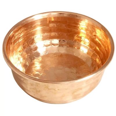 Pure Copper Hammered Design Serving Bowl Katori, Tableware & Dinnerware, Capacity 125 ML