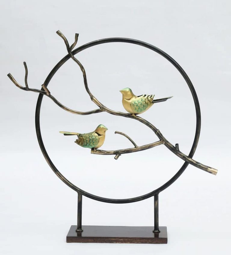 Handcrafted Metal 2 birds for Showpiece
