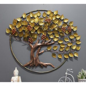 Attractive Design For Metal Ring Golden Grapes D?cor
