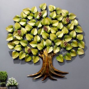 Green Iron Tree Of Life Wall Art