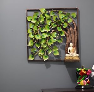 Buddha Wall Art With Tree