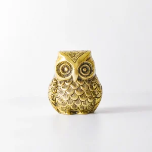 Owl Vintage Miniature Brass Showpiece