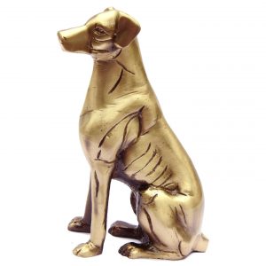 Brass Dog Statue