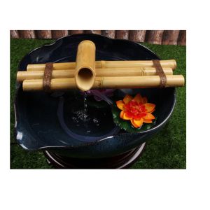 Handcrafted Bamboo Three Arm Style Fountain