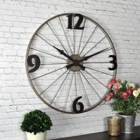 Cycle Wall Clock with Wheel Frame