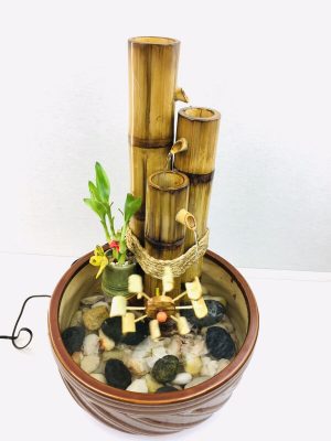 Bamboo 3-Tiered Fountain Turbine