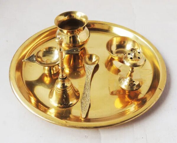 Brass Puja Thali Set