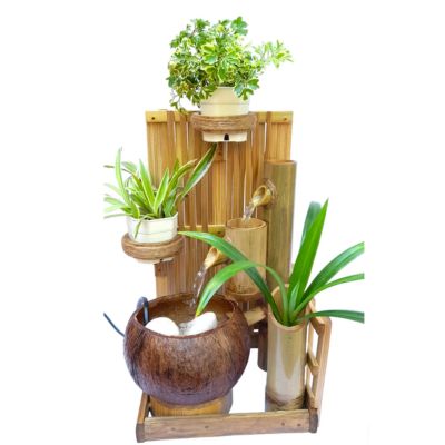 Handcrafted Bamboo and Coconut shell Fountain