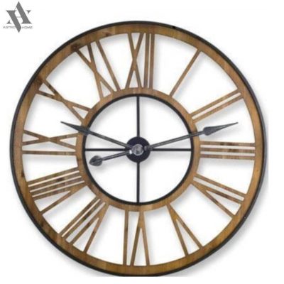 Wall Clock with Golden Frame