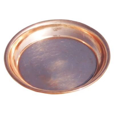 Plain Copper Plate for Pooja