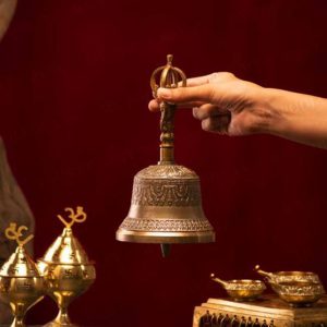 Handcrafted Tibetan Brass Hand Bell