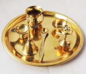 Brass Puja Thali Set