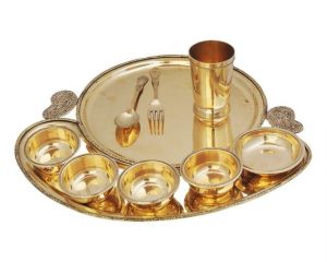 Brass Maharaja Dinner set