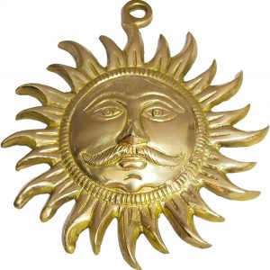 Handcrafted Brass Sun Wall Hanging