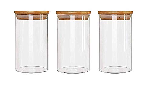 AXTG Candy Jar, Airtight Glass Storage Jar Kitchen Food Container Canister  Candy Storage Give Your Child