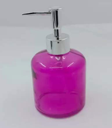 Glass Soap Dispenser – Refillable Wash Hand Liquid, Dish Detergent – Set of 2 Dispenser