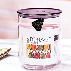 Glass Storage Jar With Lid – 985 ml, 1 Pieces, Clear