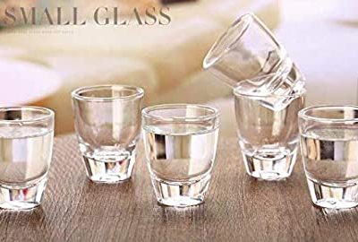 Small Mini White Wine Cup Shot Glass Set Thick Bottom Spirits Home Office Glass, Wine Glass Bullet Cup