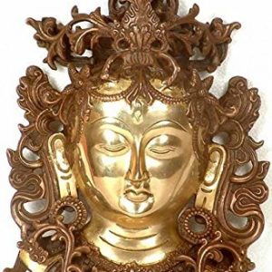 (Tibetan Buddhist Deity) Tara Wall Hanging Mask, Height : 12.3"