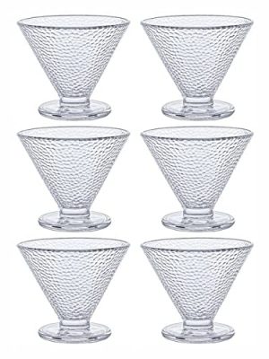 Ice Cream Dessert Bowl, Serving Cup, Pudding Glass Crystal Cup (Set of 6pcs)