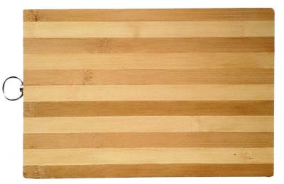 Wooden Chopping Board with Hook for Vegetables, Fruits, Meat, Natural Bamboo, for Kitchen Non-Slip 30*20 CM,Brown