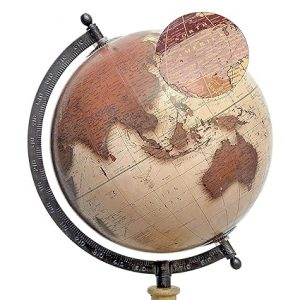 diameter laminated world globe