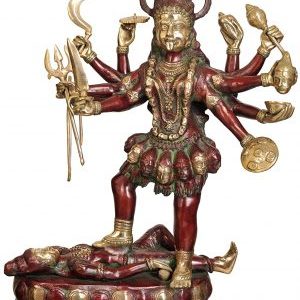Brass Large Goddess Kali Statue