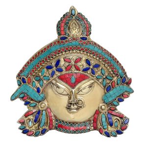 Brass Durga Mask