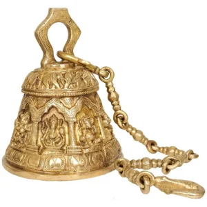 Brass Ashta-Vinayaka Temple Hanging Bell