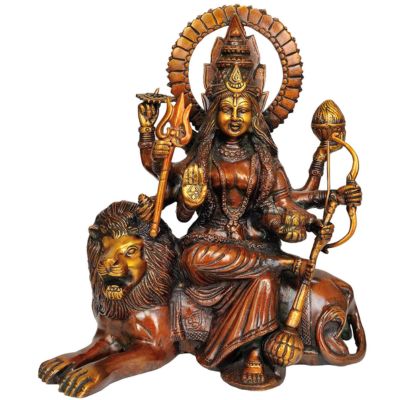 Brass Asthabhuja Goddess Durga Statue