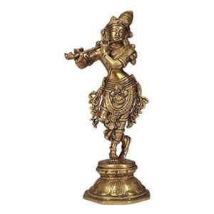 Brass Bhagawan Krishna Statue