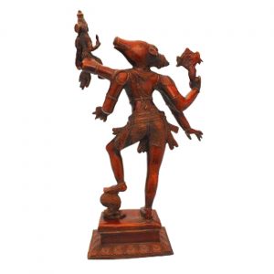 Brass Varaha Lakshmi Idol 45.72cm X 17.78cm – Antique Red Finish