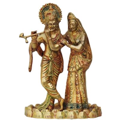 Brass Radha-Krishna Idol