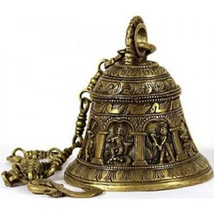 Brass Shri Krishna Leela Temple Bell
