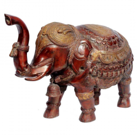 Elephant Brass - Statue