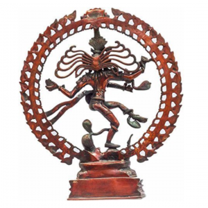 Natraj Idol – Copper Red Color – Antique for Home Decor – Brass Idol – 21″