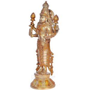 Brass Lakshmi Brass Statue for Home Decor Statue Height 14.5 Inch