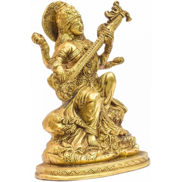 Saraswati Idol – Golden Color