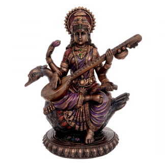 Bonded Bronze Saraswati Idol