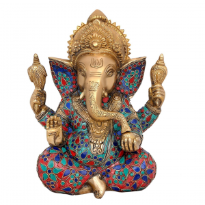 Brass Ganesha Ganesh Murti Idol