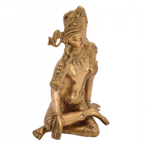 Brass Lord Indra Idol Statue Height : 9 inches