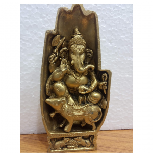 Brass Hand Ganesha Height 7 Inch
