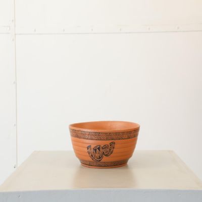 Clay Serving Linear Bowl