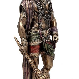 Polyresin Hanuman Standing Idol in Bronze Color in 11 Inches